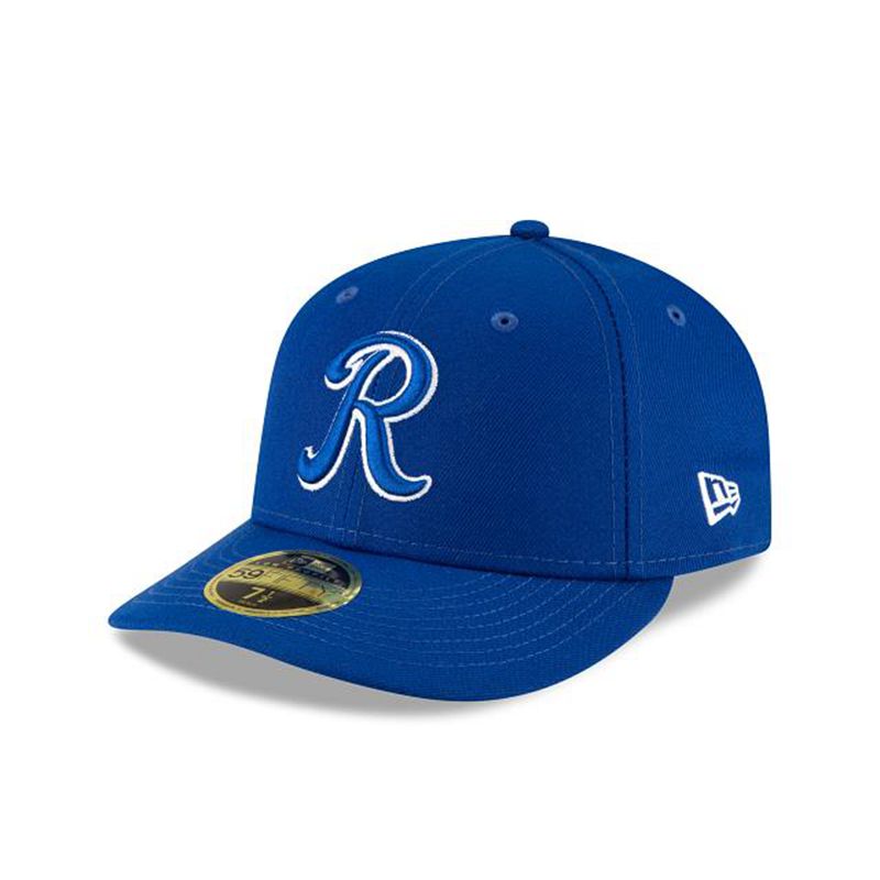 MLB Kansas City Royals Ligature Low Profile 59Fifty Fitted (ROA4109) - Blue New Era Caps